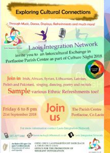 Culture Night - Exploring Cultural Connections @ Portlaoise Parish Centre | Portlaoise | County Laois | Ireland