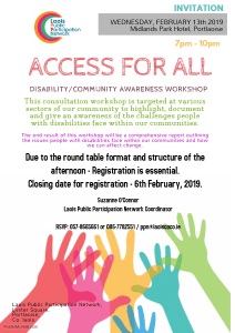 "Access for All" Disability Community Awareness Workshop @ Midlands Park Hotel
