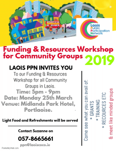 Resources and Funding Event for Community Groups @ The Midlands Park Hotel